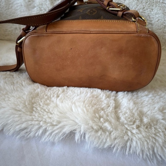 Louis Vuitton Classic Monogram Tan and Brown Backpack - Picture 3 of 13